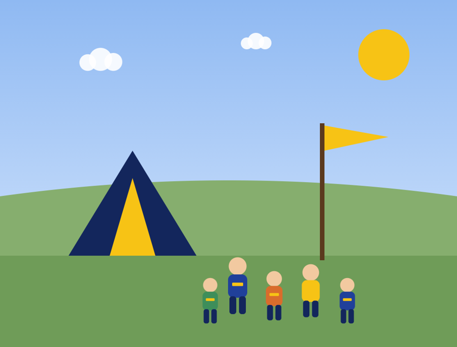 Scouting Ravels op kamp